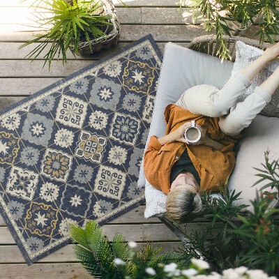 Vinylový koberec Malované boho pruhy v pastelových barvách