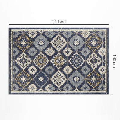 Vinylový koberec Malované boho pruhy v pastelových barvách