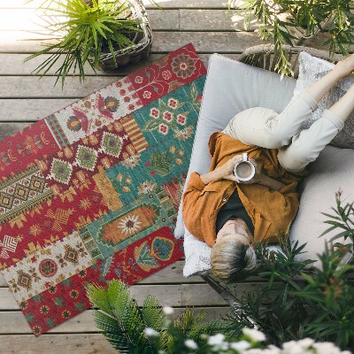 Vinylový koberec Stárnoucí vintage květinový vzor