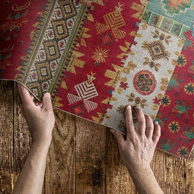 Vinylový koberec Stárnoucí vintage květinový vzor