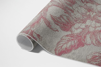 Vinylový koberec Vintage vzor s květinovými motivy