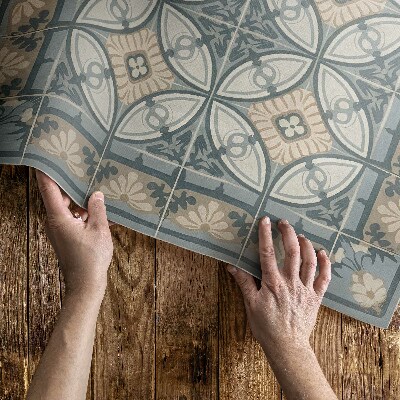 Vinylový koberec Rustikální geometrický vzor