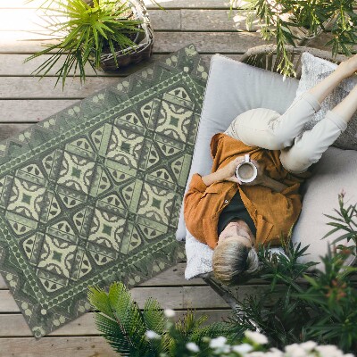 Vinylový koberec Retro dlaždice s geometrickým uspořádáním