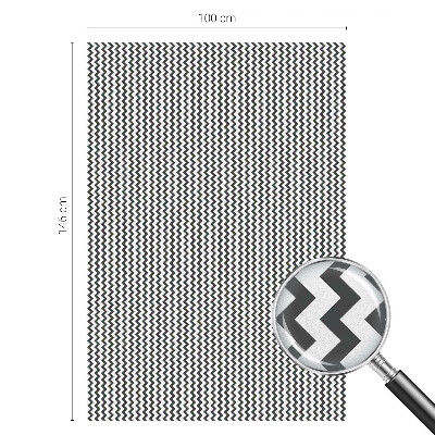 Samolepicí fólie na okna vitráž Cikcakový vzor