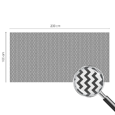 Samolepicí fólie na okna vitráž Cikcakový vzor