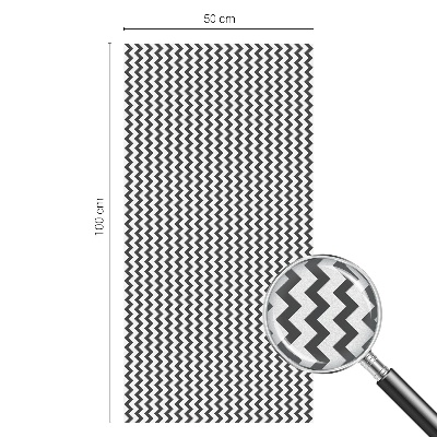 Samolepicí fólie na okna vitráž Cikcakový vzor