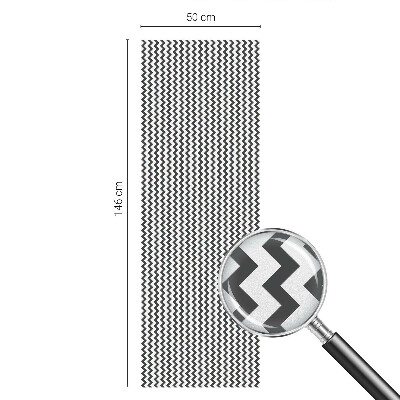 Samolepicí fólie na okna vitráž Cikcakový vzor