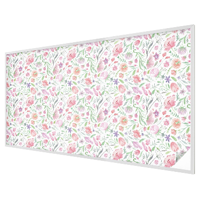 Dekorativní mléčná fólie na sklo Květinový vzor