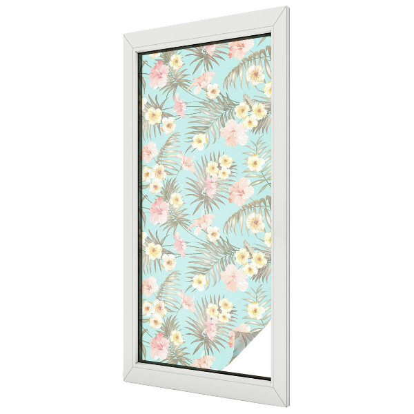 Zatmavovací fólie na okna Tropický vzor