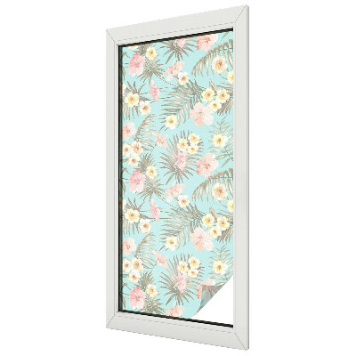 Zatmavovací fólie na okna Tropický vzor