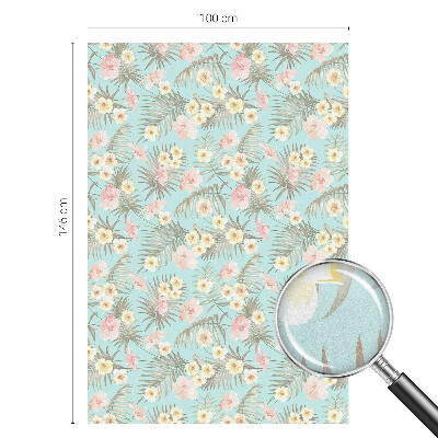 Zatmavovací fólie na okna Tropický vzor