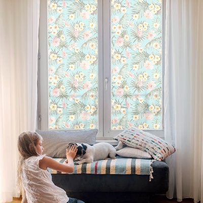 Zatmavovací fólie na okna Tropický vzor