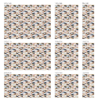 Samolepicí protisluneční fólie na okna Pastelová symetrie