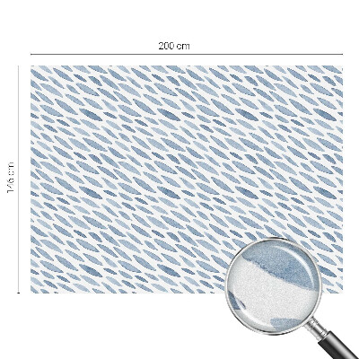 Dekorativní mléčná fólie na sklo Modré tahy