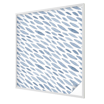 Dekorativní mléčná fólie na sklo Modré tahy