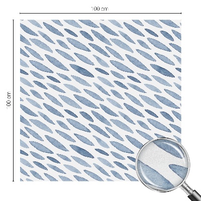 Dekorativní mléčná fólie na sklo Modré tahy