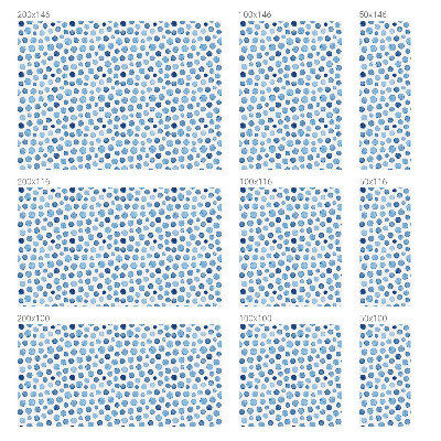 Dekorativní mléčná fólie na sklo Akvarelové tečky