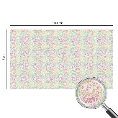 Samolepicí fólie na okna vitráž Barevné mandaly