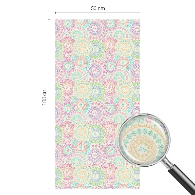 Samolepicí fólie na okna vitráž Barevné mandaly