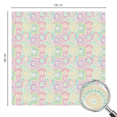 Samolepicí fólie na okna vitráž Barevné mandaly