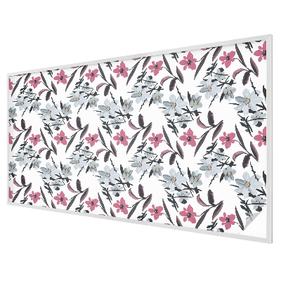 Dekorativní mléčná fólie na sklo Květinový vzor