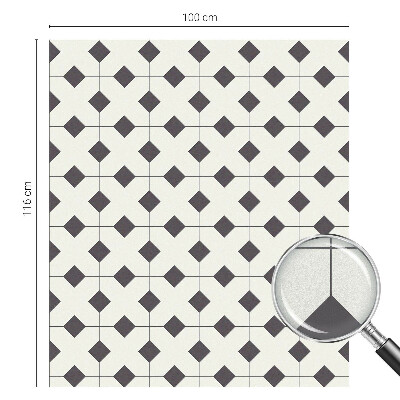 Zatmavovací fólie na okna Černé a bílé diamanty