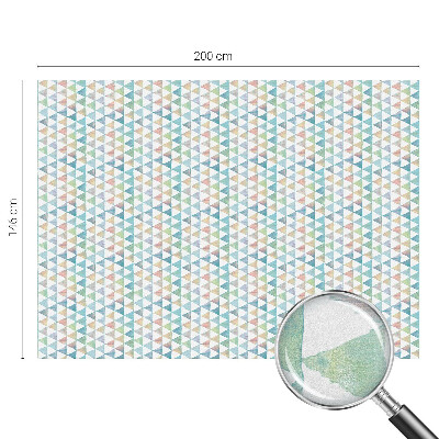 Dekorativní mléčná fólie na sklo Geometrické trojúhelníky
