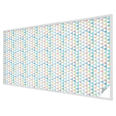 Dekorativní mléčná fólie na sklo Geometrické trojúhelníky