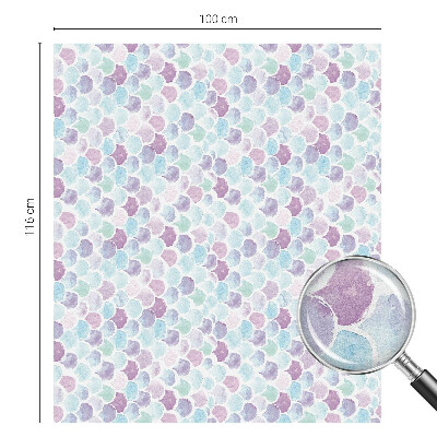 Dekorativní mléčná fólie na sklo Pastelové tečky