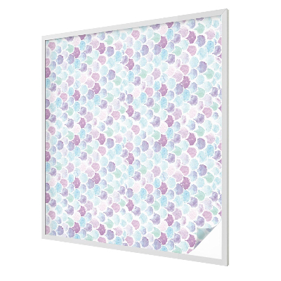 Dekorativní mléčná fólie na sklo Pastelové tečky