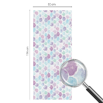 Dekorativní mléčná fólie na sklo Pastelové tečky