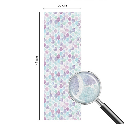 Dekorativní mléčná fólie na sklo Pastelové tečky