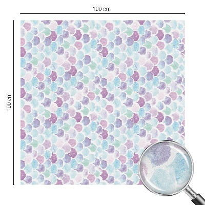 Dekorativní mléčná fólie na sklo Pastelové tečky