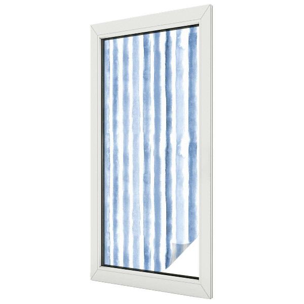 Samolepicí protisluneční fólie na okna Modré pruhy