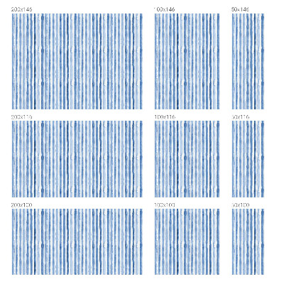 Samolepicí protisluneční fólie na okna Modré pruhy