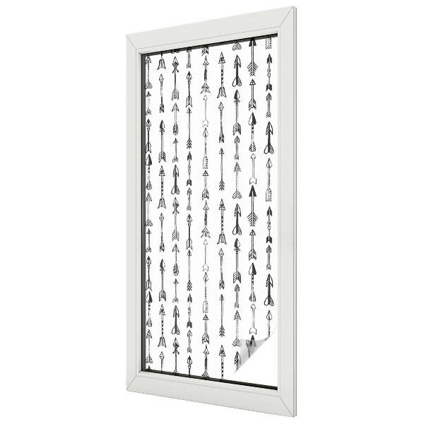 Zatmavovací fólie na okna Geometrické šipky