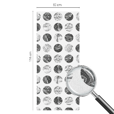 Dekorativní mléčná fólie na sklo Mramorová elegance
