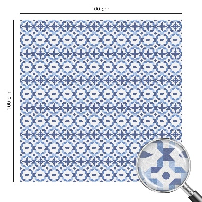 Zatmavovací fólie na okna Modrá mozaika