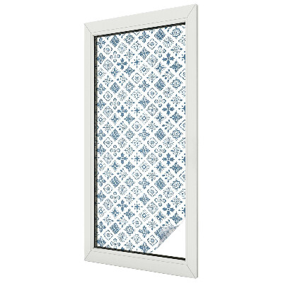 Samolepicí fólie na okna vitráž Květinový ornament