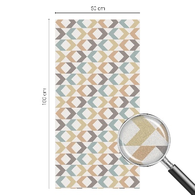 Dekorativní mléčná fólie na sklo Geometrické kosočtverce