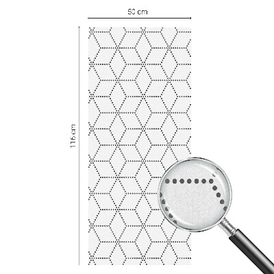 Zatmavovací fólie na okna Tečkované kosočtverce