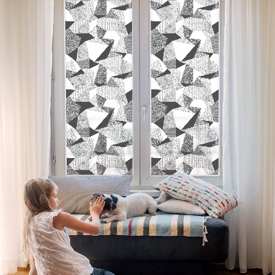 Samolepicí fólie na okna vitráž Geometrické obrazce