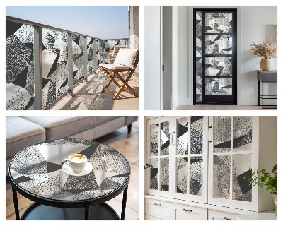 Samolepicí fólie na okna vitráž Geometrické obrazce