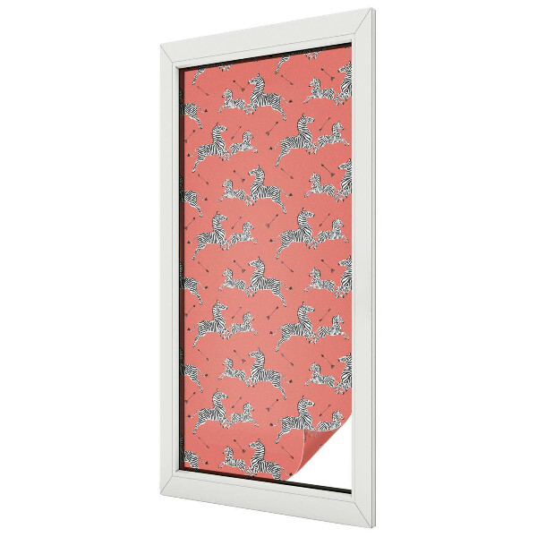 Samolepicí protisluneční fólie na okna Zebrí motiv