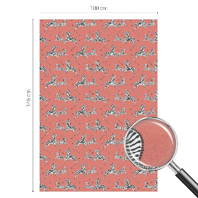 Samolepicí protisluneční fólie na okna Zebrí motiv