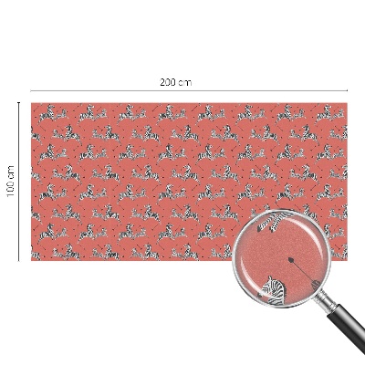 Samolepicí protisluneční fólie na okna Zebrí motiv