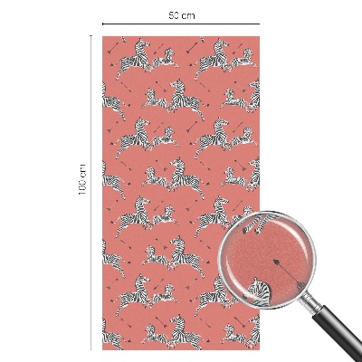 Samolepicí protisluneční fólie na okna Zebrí motiv