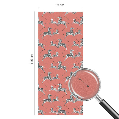 Samolepicí protisluneční fólie na okna Zebrí motiv