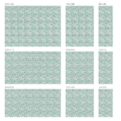 Dekorativní mléčná fólie na sklo Zelená vlna