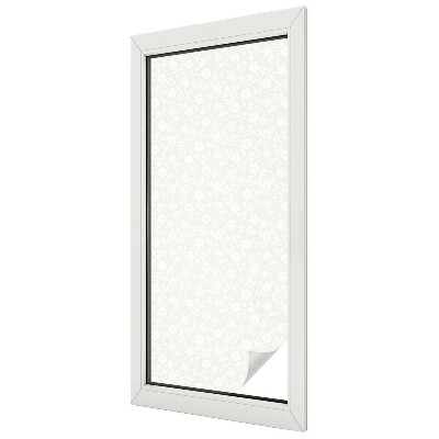 Samolepicí fólie na okna vitráž Květinový vzor